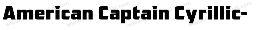 American Captain Cyrillic字体转换